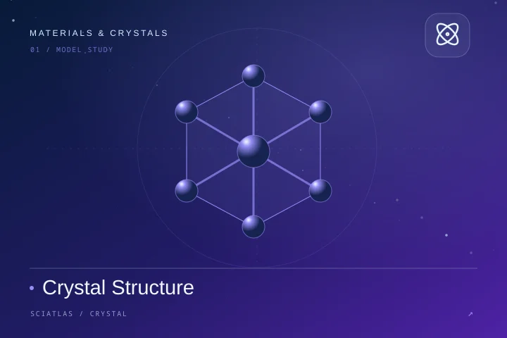 晶体结构工作台科学主题封面