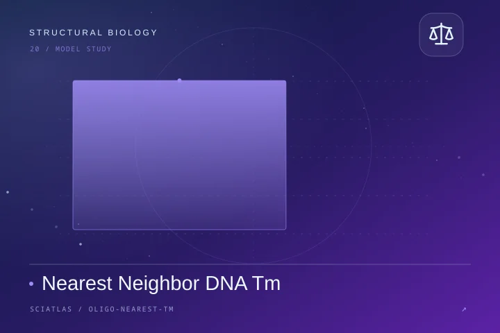 Nearest Neighbor DNA Tm science theme cover