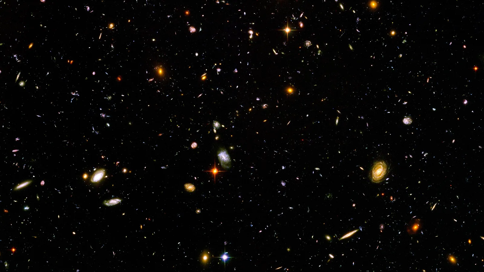 从地球到可观测宇宙层级的本地示意图